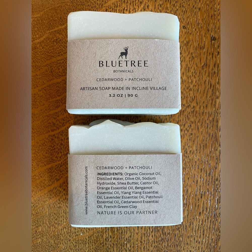 Bluetree Botanicals Cedarwood Patchouli Soap